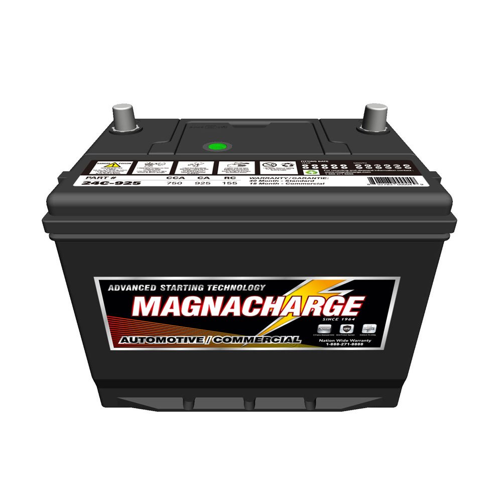 Magnacharge 24C-925 Group 24, Automotive Starting Battery, 750CCA, 925CA, 155RC