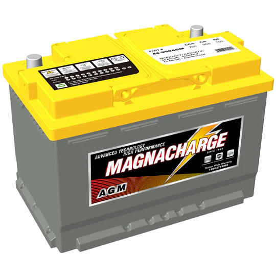 Magnacharge 48-950AGM Group 48 H6/LN3 Automotive Starting AGM Battery, 760CCA, 950CA, 150RC