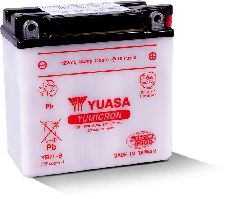 Yuasa YB7L‐B Conventional/Flooded Powersport Battery (Acid sold separately)